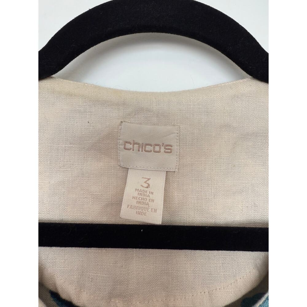 Chico's Linen Open Jacket - Picture 4 of 7